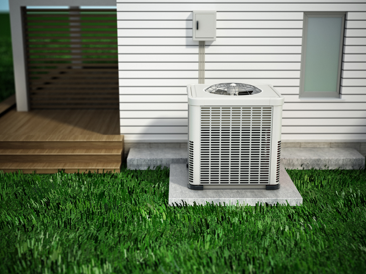 Heat Pump Outside Home