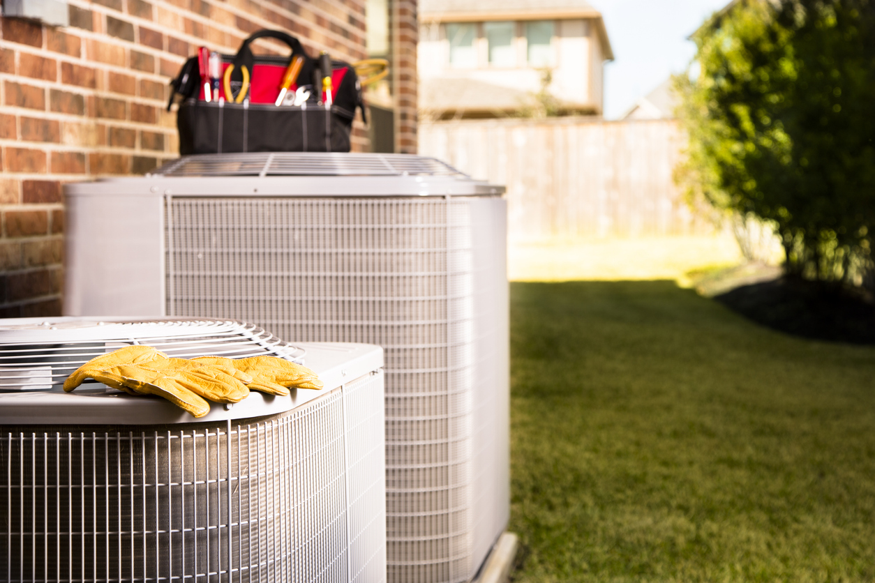 AC Unit and Work Tools